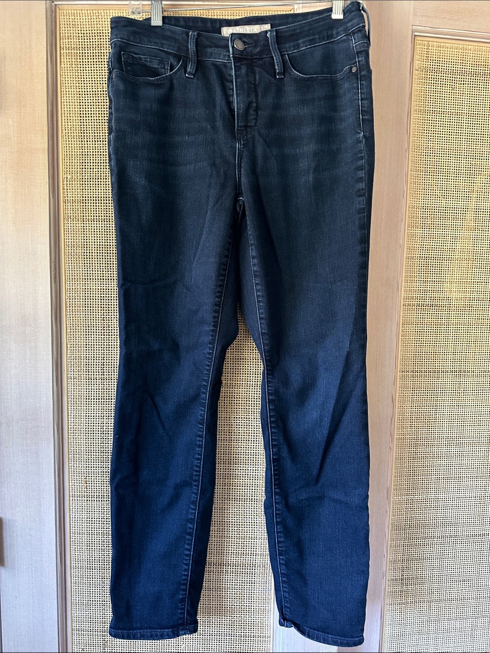 Athleta Navy Blue Denim Jeans - Straight Cut